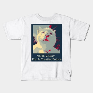 Vote Ziggy - For A Crustier Future Kids T-Shirt